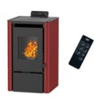 Salamandra A Pellets A Ar Anita 7,6 Kw Bordeaux Sannover