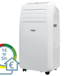 Ar Condicionado Portátil HAIER AM12AA1GAA 24 m² 12000 BTU Branco