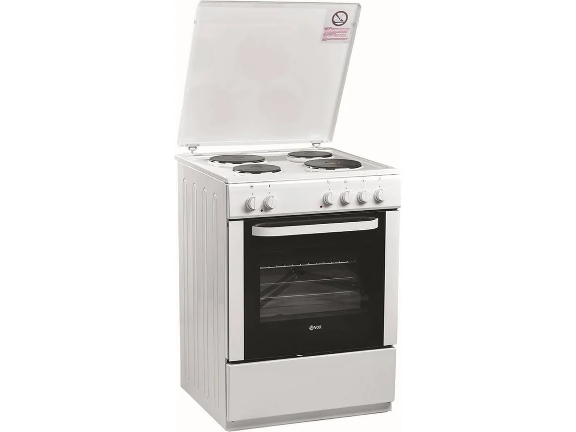 9b36e0aa381340947121b5c615d9f3e80ebc9225.webp Fogão VOX EHB 604XL 60 72 L Discos Elétricos Branco - Image 1