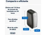 Desumidificador DELONGHI DNS80 2.8 L 20L/dia - Image 2