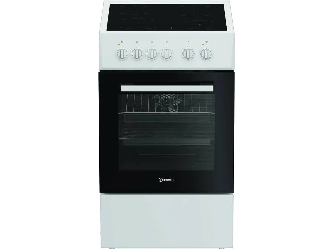 d9f4b0259abb7e19686c6f0caf023d128f8b9aa7.webp Fogão INDESIT I5V8PMW 55 L Vitrocerâmica Branco - Image 1