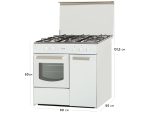 Fogão KUNFT 9055 Kgs3292 Wh Bp 55 L Gás Butano-Propano Branco - Image 6